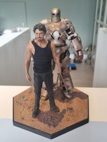 Iron Studios 1/10 Scale Tony Stark and Mark I Iron Man armour statue