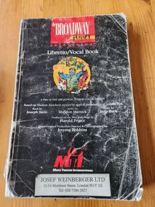 Fiddler On The  Roof. The Broadway Junior Collection.  Libretto/ Vocal Book. Large Volume Paperback In  Fair Condition.