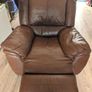 Genuine Italian Leather 3-Piece Reclining Suite Sofa Couch Image 4