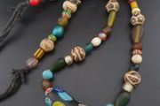 Rare Vintage Asian African Pumtek Pyu Glass Bead Necklace