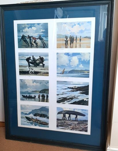 John Skelton - Vintage Framed Set of 8 Prints