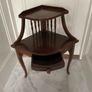 French Mahogany Corner Table Image 2