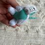 2020 McDonalds Ty Beanie Boos Ali White Unicorn Soft Plush Toy Mini about 3" Used Dirty Please look at the pictures Image 8