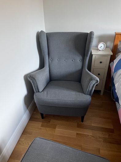 arm chair with stool