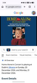 Home Alone tickets 2 or 4 tickets