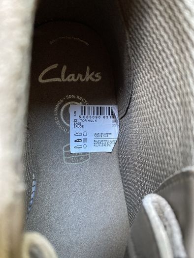 shoe girl clarks tor hill k sage grey size 33