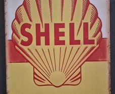 Vintage Style  Metal Sign. Shell oil company.