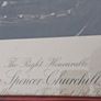 Midcentury Signed Winston Churhill Lithograph Image 7