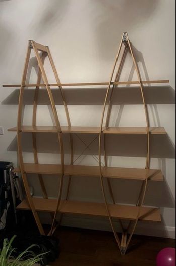 Freestanding 'Sail' Shelving Unit
