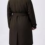 Orolay Women's Casual Notched Lapel Trench Coat Mid-Length Slim Fit Overcoat with Belt Image 4