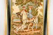 Beautiful antique framed tapestry