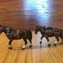 Britain's farmer general purpose plough horses and fence with gate, Lead 6F toy 1/32 boxed (Lot 2) Image 4