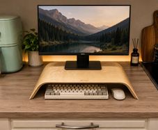 New Bentwood Wooden Monitor Stand / Desk Riser