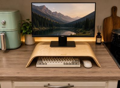 New Bentwood Wooden Monitor Stand / Desk Riser