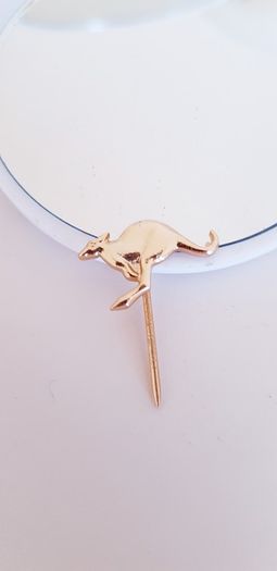 Gold Plated Kangaroo Brooch
