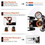 Airbrush Kit, Professional Airbrush Set with Compressor, Airbrushing System Kit with Multi-purpose Dual-action Gravity Feed Airbrushes, Art Nail Cookie Tattoo Makeup Cake Decorating Spray Model Image 3