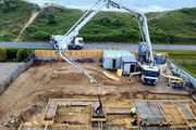 Fibre reinforced concrete delivered