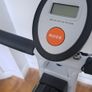 Foldable Exercise Bike, Indoor Fitness Bicycle Trainer with 8-level Magnetic Resistance and LCD Monitor, Red Image 2