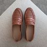 M&S Leather Woven Flat Loafers  / UK 6 Image 3