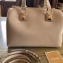 Michael Kors SALE  new with tags on  cream Grayson medium duffle satchel Image 7