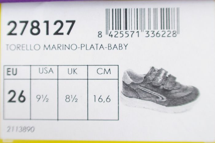 Pablosky Girl shoes size 26 Torello Marino