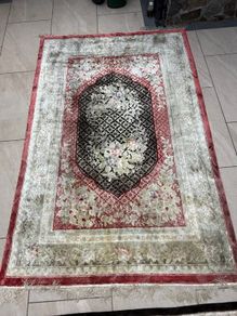 Three Large Genuine Silk Carpets, Sold Separately or Together
