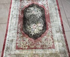 Three Large Genuine Silk Carpets, Sold Separately or Together