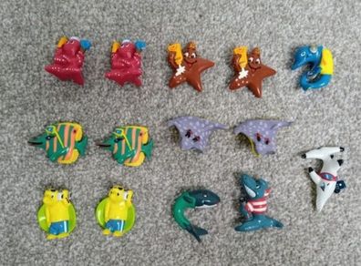 Small Sea Creatures Universe 2002 Figures / Toys Bundle Of 14