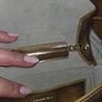 Sandro gold leather handbag Image 4