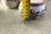 Sugar Bowl and Creamer, Hand Painted signed The Potter. po