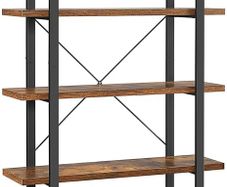 bookshelf, standing shelf, with 5 compartments, for living room, study, children's room, office, as a room divider, 50 x 24 x 80 cm, oak-colored