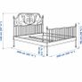 King size bed frame and mattress Image 4