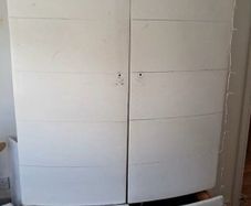 Solid wood painted wardrobe