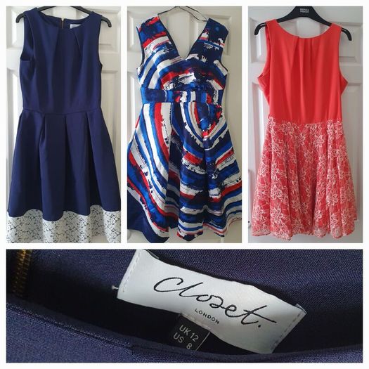 Closet UK12 Dresses x 3 (Bargain Bundle 1)