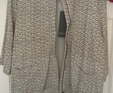 jacket Bnwt size 12 khaki & cream Streetone layering style jacket