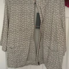jacket Bnwt size 12 khaki & cream Streetone layering style jacket