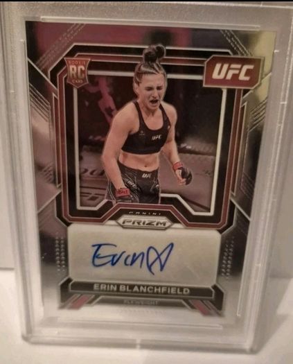 2023 Panini Prizm UFC Erin Blanchfield Auto RC Superstar Autograph PSA 10 Rookie