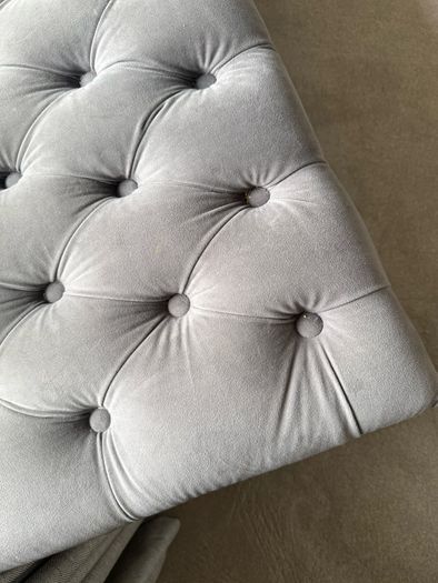 Ventura interiors velvet ottoman