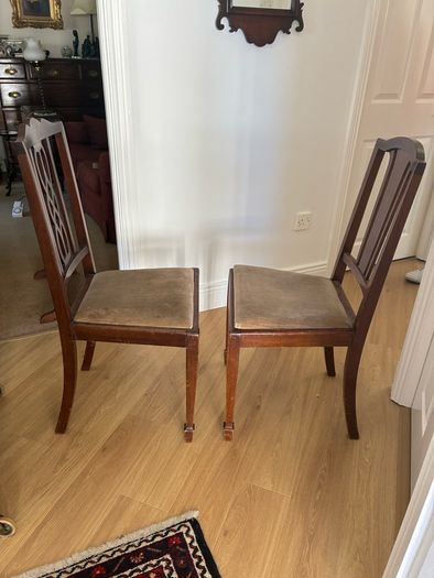 2 Mahogany Chairs