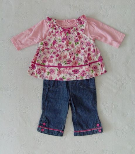 Baby Girls 3 Piece Outfit 3-6 mths