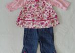 Baby Girls 3 Piece Outfit 3-6 mths