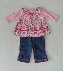Baby Girls 3 Piece Outfit 3-6 mths