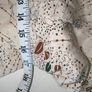 Vintage dress 1940s style beige with brown blue floral print size 12 14 Postage included Image 4