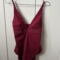 Brand new Calvin Klein women ladies swimsuit, burgundy