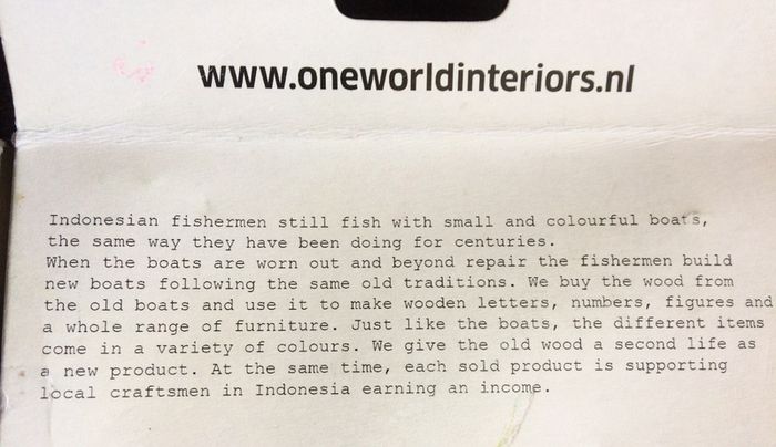 Boat Wood Letter