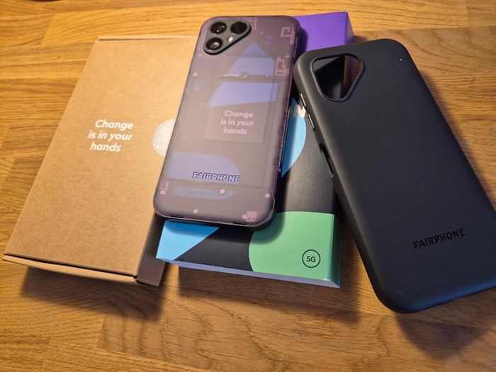 Fairphone 5 5G 256GB/8GB Transparent Mint / Unused, Official 5-Year Warranty