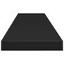 Floating Wall Shelves 4 pcs Black 120x23.5x3.8 cm MDF Image 6