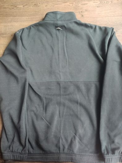 Reebok Classic Grey Half Zip Sweatshirt Big Back Logo Size M