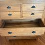 Solid Oak 7-Drawer Chest / Tallboy (Rustic Style Image 6