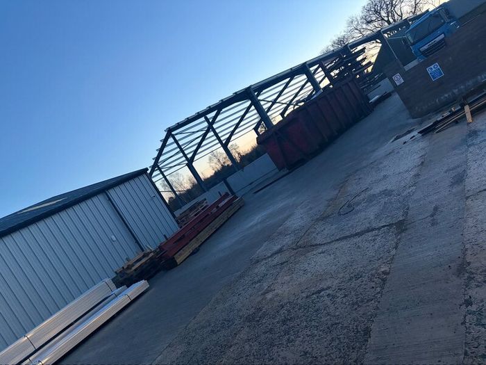 Galvanised purlins